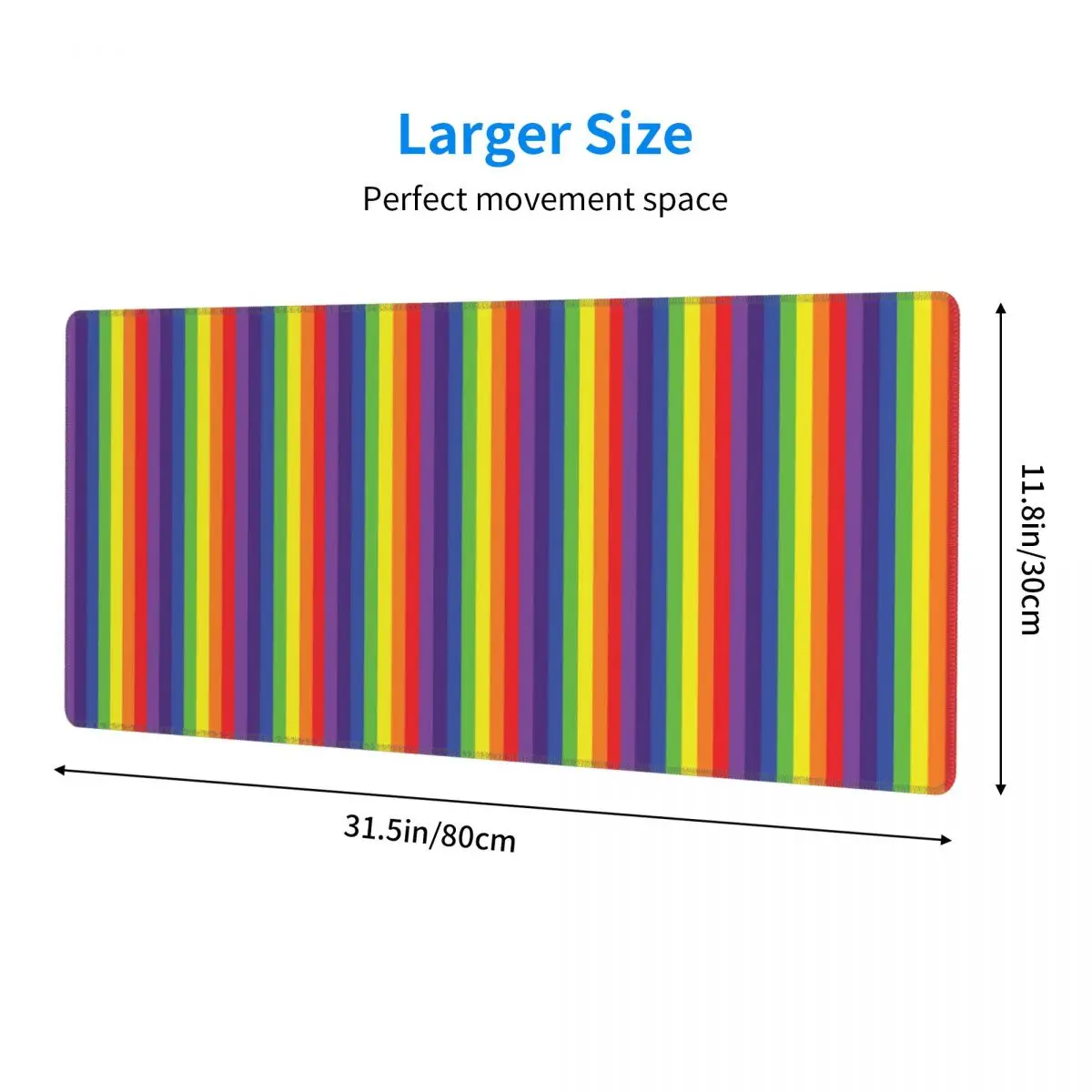 Large Mouse Pad Rainbow Flag Gay Pride Gamer PC Laptop Mats Keyboard Carpet Computer Gaming Office Accessories Desk Mat