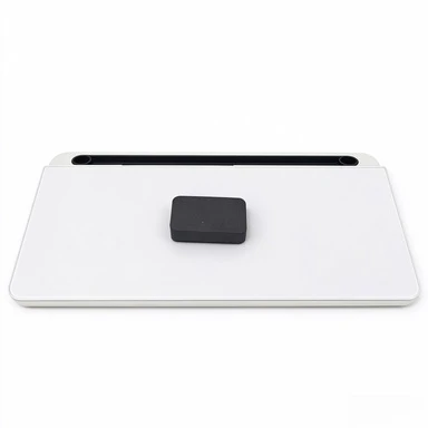 Sleek Compact Glass Desk Whiteboard with Built-in Storage, Modern Tempered Glass Desktop Organizer & Keyboard Holder, Efficient