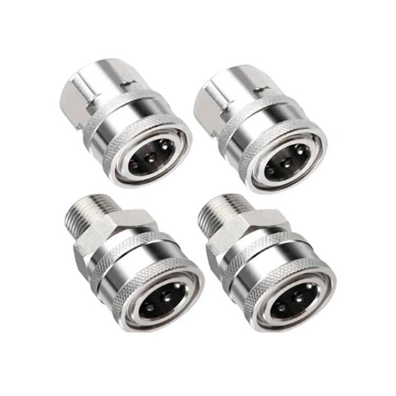 آلة تنظيف الضغط العالي الساخن التكيف لغسالة الضغط العالي، الفولاذ المقاوم للصدأ NPT 3/8 بوصة طقم محول الموضوع #4