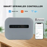 Controlador de aspersor inteligente para interiores, sistema de riego con Control remoto por teléfono, funciona con Smartlife, enchufe europeo, WiFi, 6 /8 estaciones