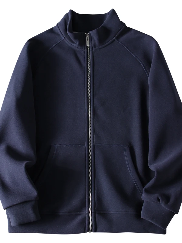 

Thiened Fce двусторонний теплый повседневный мужской воротник-стойка с застежкой-молнией из полиэстера и нейлона Cosite Fiber Long Sve