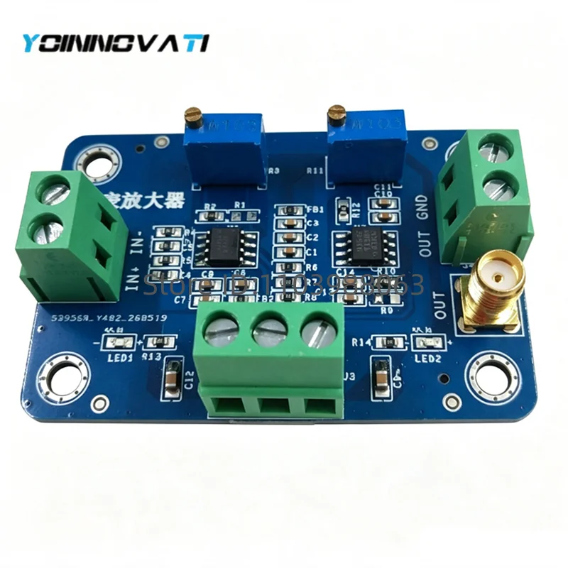 1PCS INA128 INA129 Precision Instrument Amp Module Adjustable Gain Offset Differential Weak Signal Amplifier