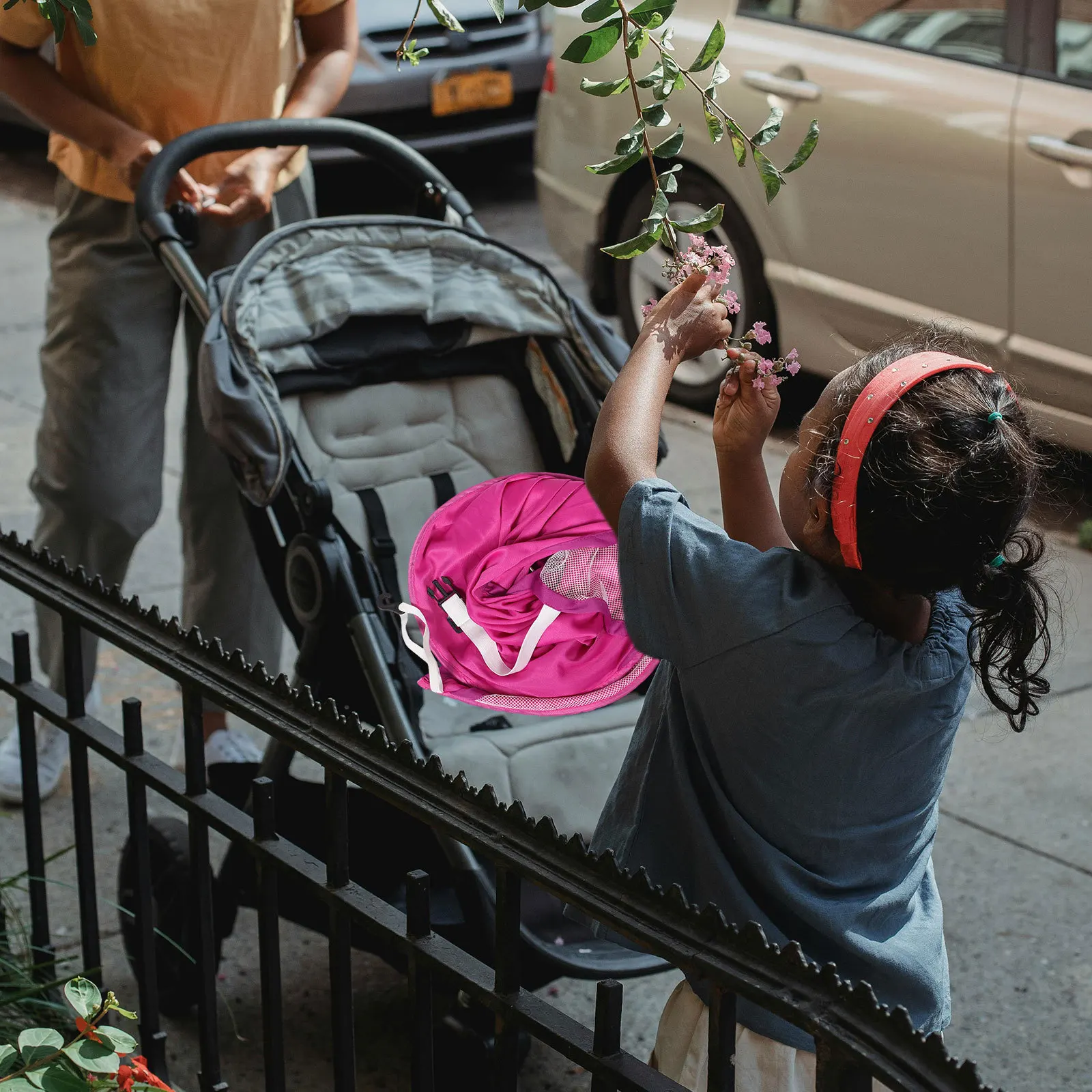 

Universal Foldable Baby Stroller Sunshade Canopy Infant Stroller Cover Pushchair Sun Shield Uv Protection Outdoor Shade for Baby