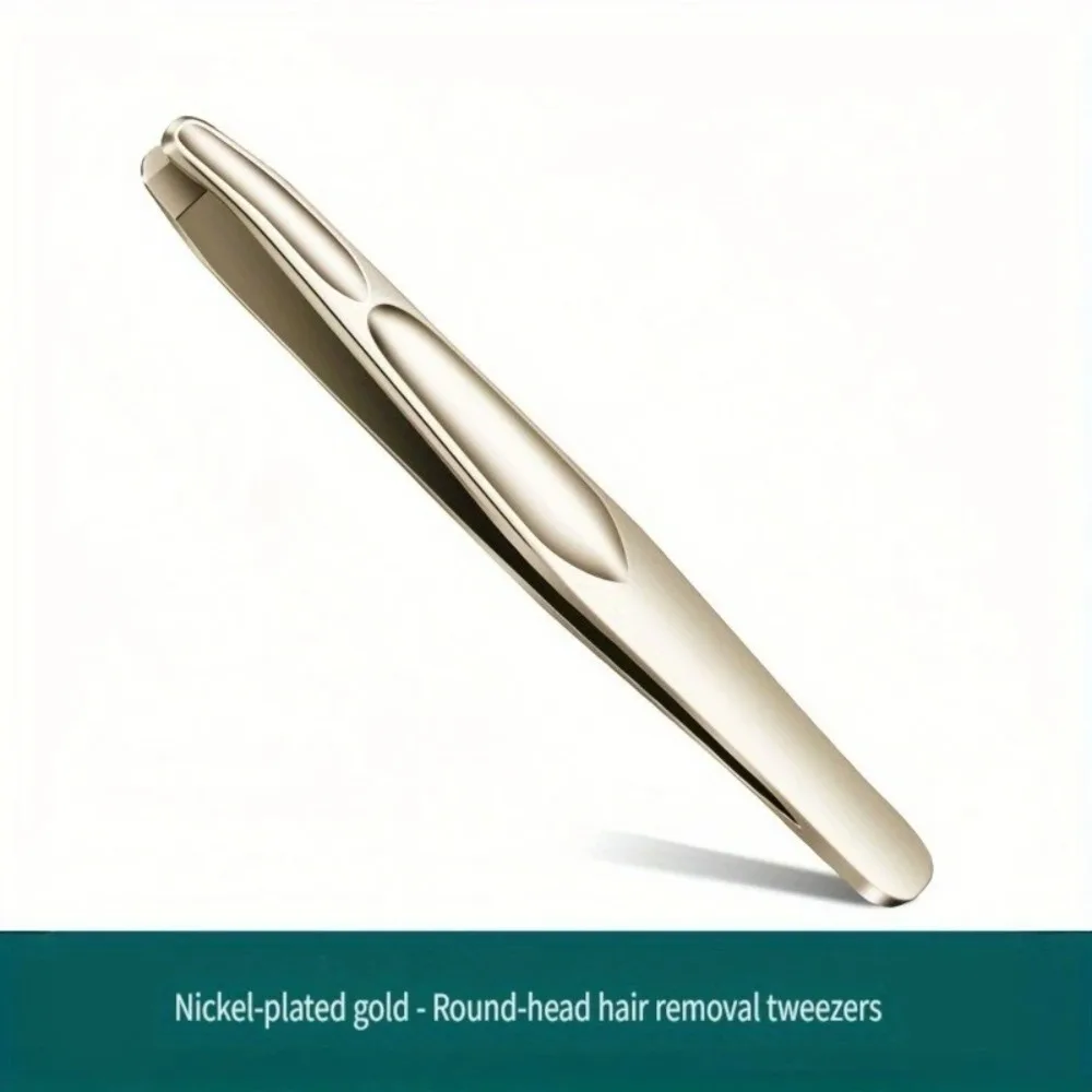 1/2/3PC Facial Hair Remover Round Tip Tweezers Men Beard Pulling Tool Thickened Eyebrow Trimming Clipper Mustache Removal
