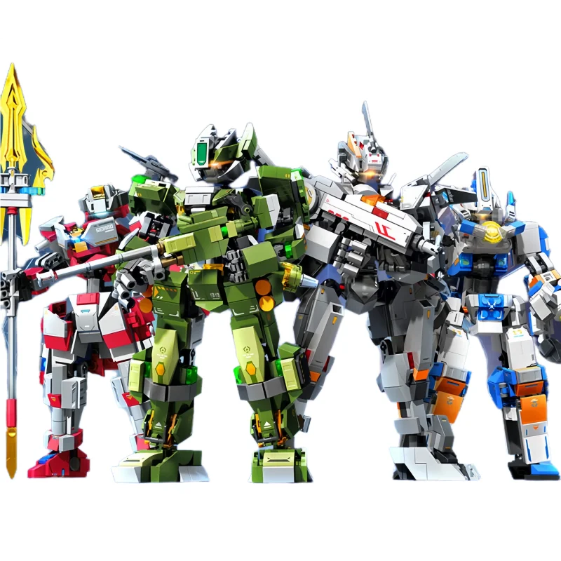 

New Fighting Mech Wind Rising Dragon Roar Boys Building Blocks Assembling Toys Children's Holiday Gift Action Figure Ornaments