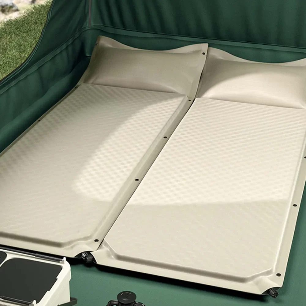 Self-charging Air Mat Self-filling Mat Camping Mattress Camping Bed Travel Inflatable Sleeping Mat with Pillow Camp Air Mattress