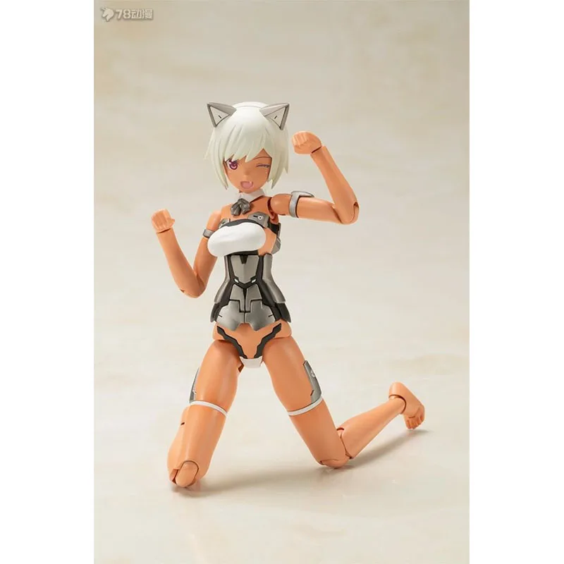 Kotobukiya Origineel MODEL KIT FRAME ARMS GIRL Letitia Silver Ver. Anime Action Figure Assembly Model Speelgoed Model Cadeaus voor jongens