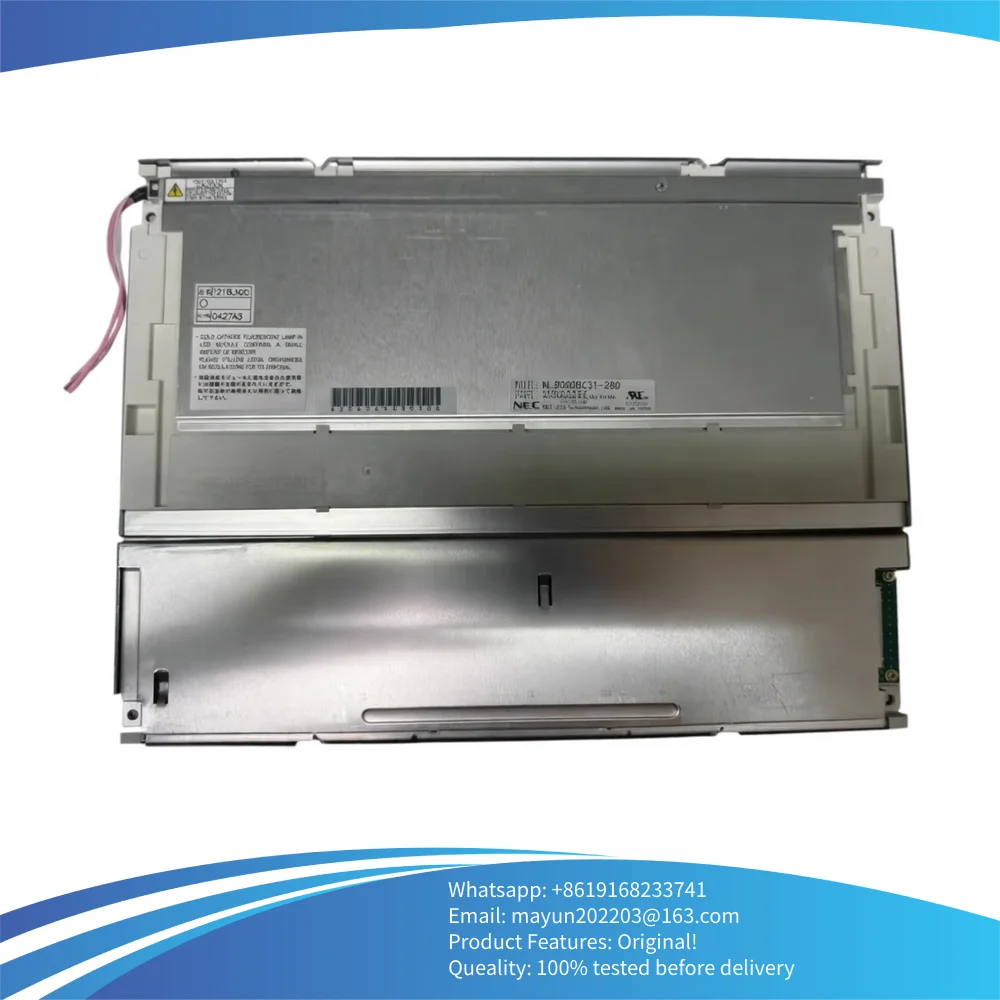 Tela LCD Industrial Original de 12,1 polegadas NL8060BC31-42 NL8060BC31-41E NL8060BC31-41D NL8060BC31-27 NL8060BC31-28D NL8060BC31-28E