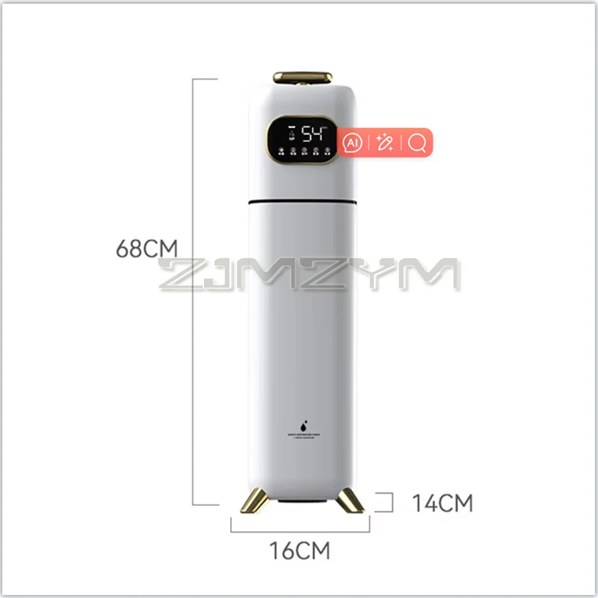 Electric Humidifier 9L Capacity Floor-type Air Purifier Mist Maker Intelligent Touch Screen Adjustable Aromatherapy Fog 220V