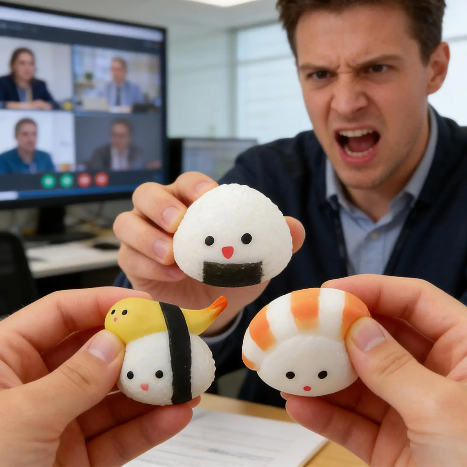 Colorful Sushi Fudge Squeeze Toy Pocket Finger Fidget Stress Toy Ornaments Fidget Hand Relax Toy AntiStress Release for All Ages