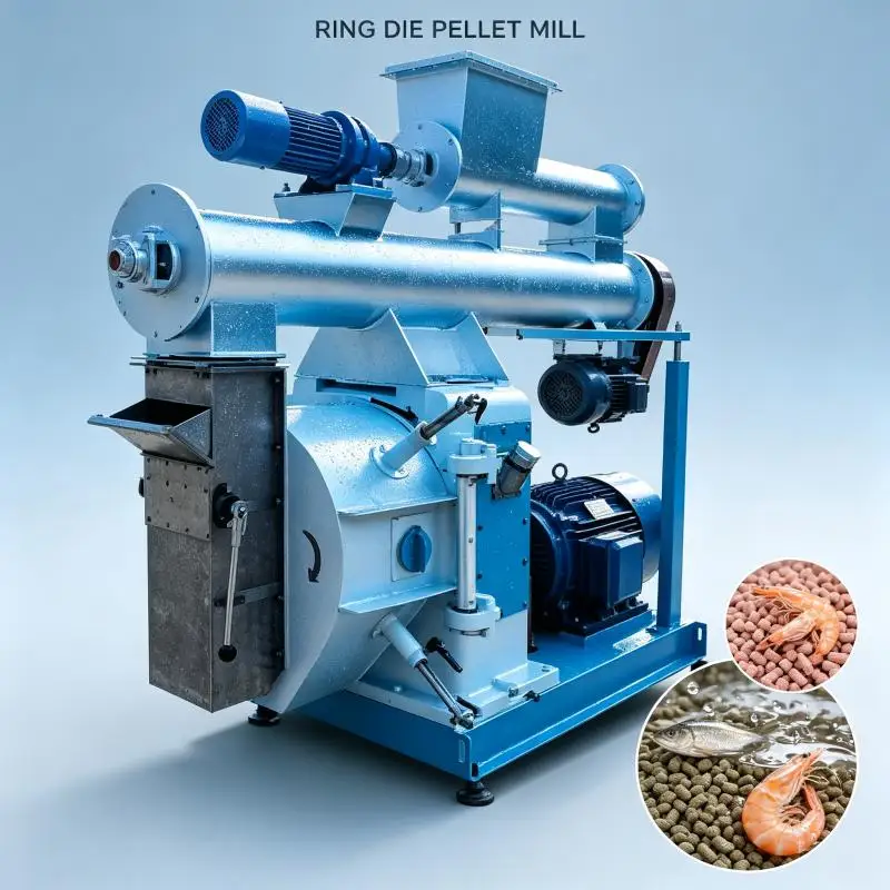 Commercial Ring Die Pellet Machine High Efficiency Biomass Pellet Mill Wood Sawdust Straw Feed Production