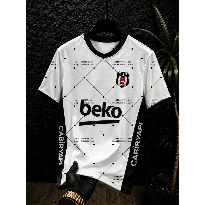 Image of 26-27 Beşiktaş Heim- und Auswärtstrikot mit 3D-Digitaldruck, bequemes und atmungsaktives Sport-Freizeit-Oberteil