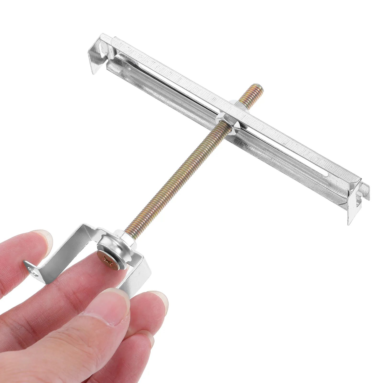 Universal Adjustable Light Fixture Mounting Bracket Square Tube Grid Ceiling Fitting for Office Lights Secure Stable