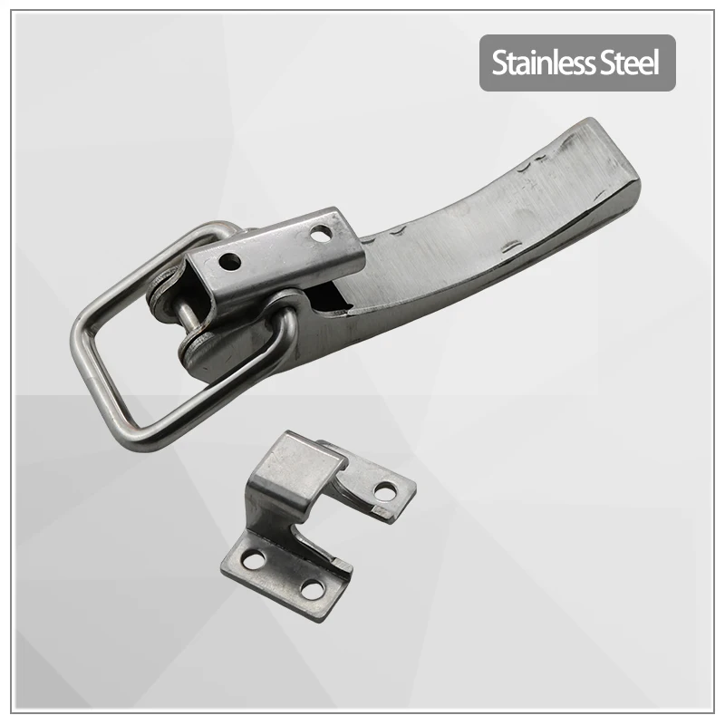 Industrial Heavy-Duty Lock Buckle 304 Stainless Steel Cabinet Door Handle for Large Equipment - Durable Electrical Hardware