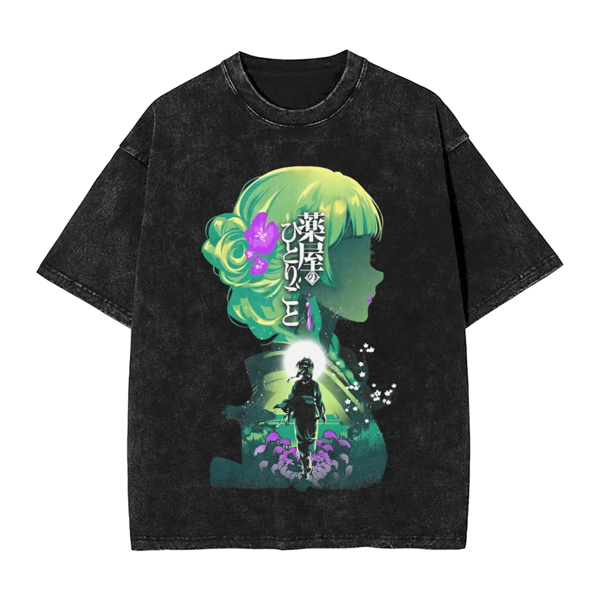 Men's Cartoon Maomao T Shirts Kusuriya No Hitorigoto Clothes Summer Streetwear Short Sleeves O Neck Hip Hop Casual T Shirt Cheap