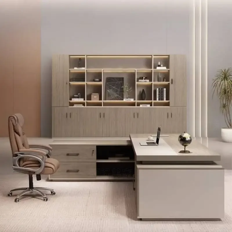 Aesthetic Designer Office Desks Vintage Price Drawers Modern Office Desks Luxury Corner Standing Escritorio Work Station Table