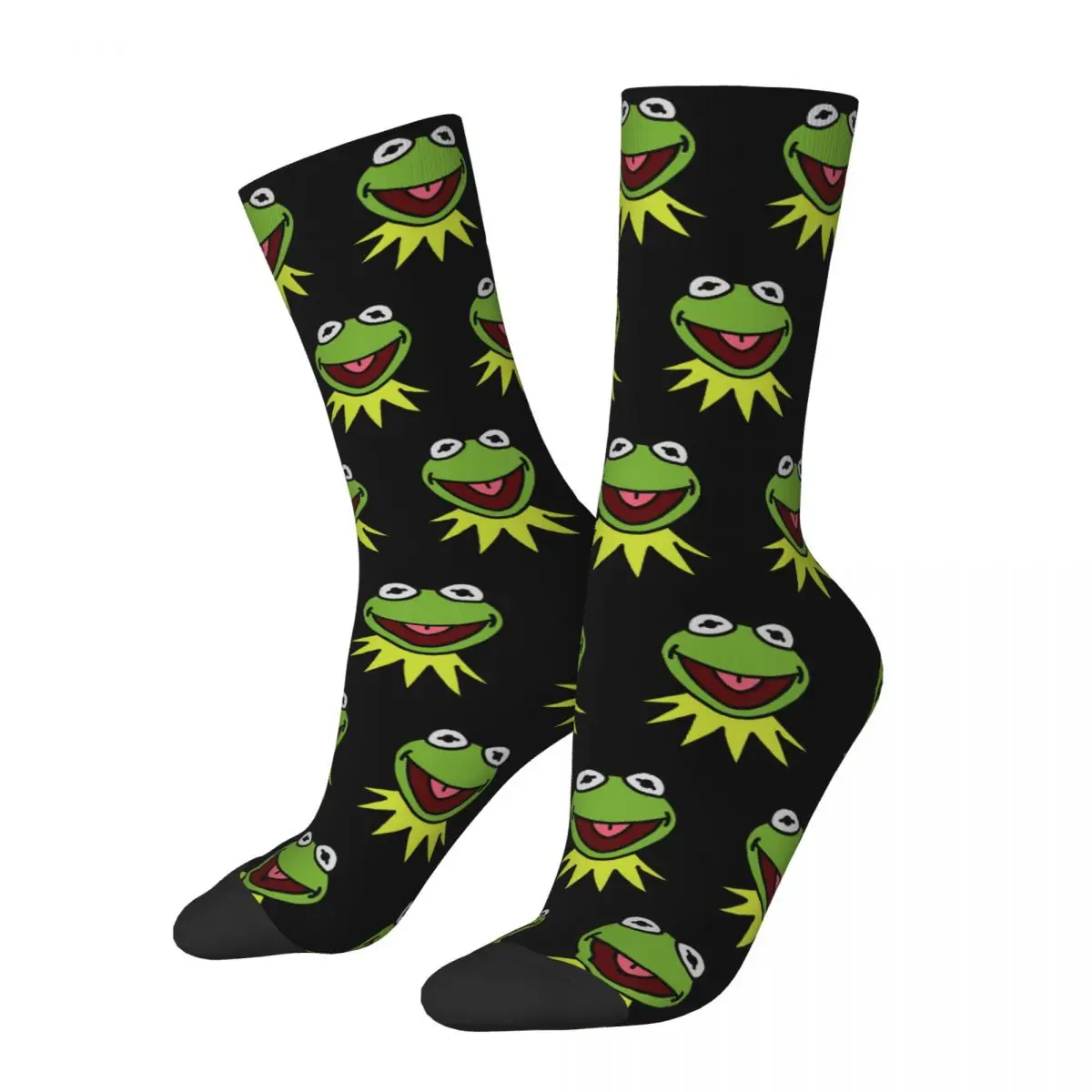 Kermit The Frog Socks Harajuku Sweat Absorbing Stockings All Season Long Socks Accessories for Man's Woman's Christmas Gifts