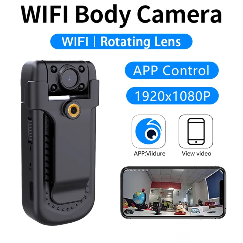 ABMF-MD36 Wi-Fi мини-камера 1080P портативный цифровой видеорегистратор с ночным видением маленькая DV видеокамера полицейская корпусная камера