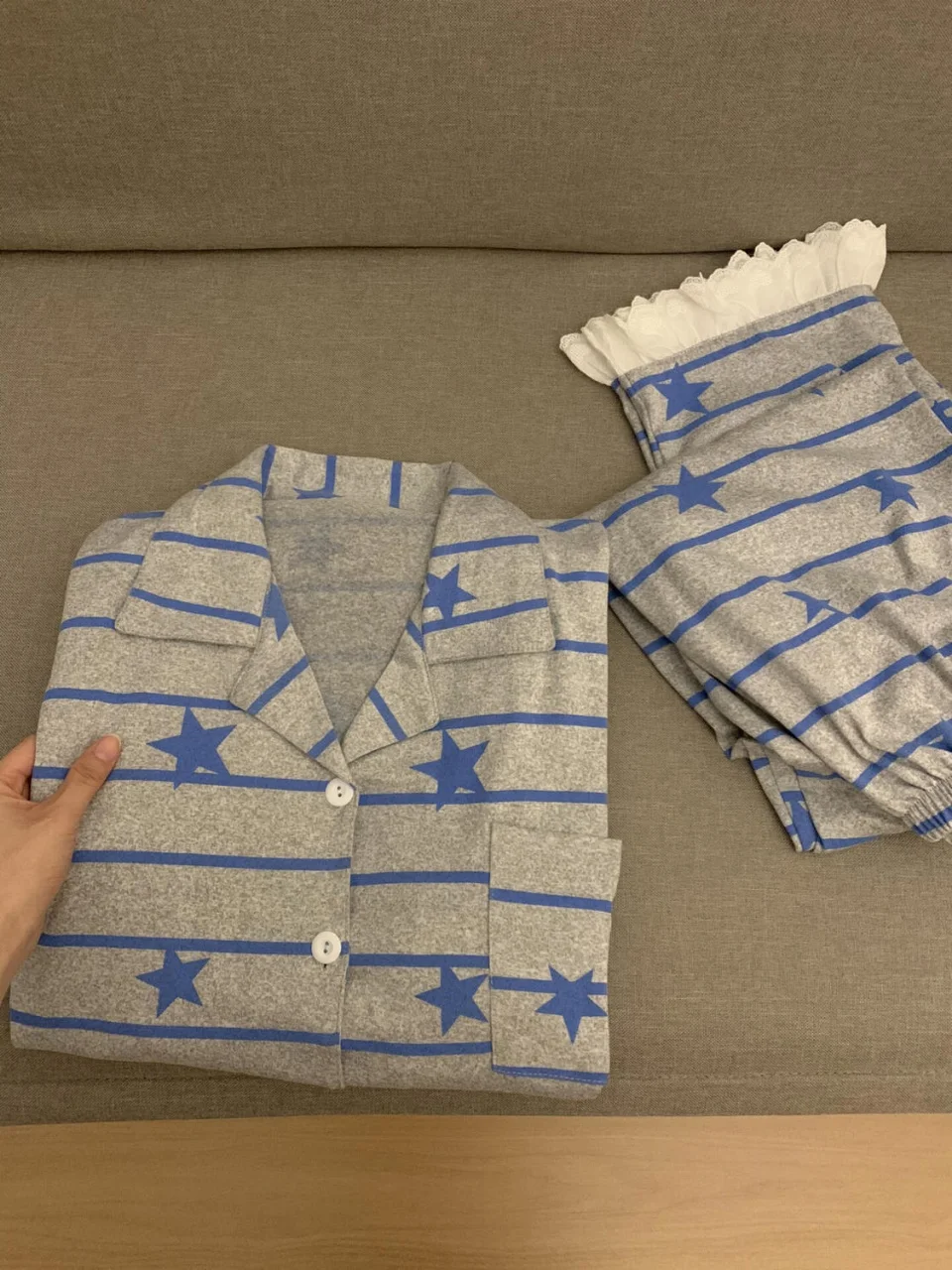 

Женский домашний комплект в стиле Y2K с принтом звезд, длинными рукавами, в американском ретро-стиле, с контрастными полосками, для осени/зимы.