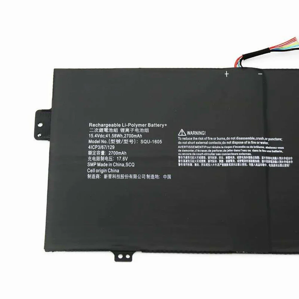 SQU-1605 15.4V 41.58Wh Original Laptop Battery for Acer Spin 7 SP714-51 SF713-51 Swift 7 S7-371 SF713 SF713-51