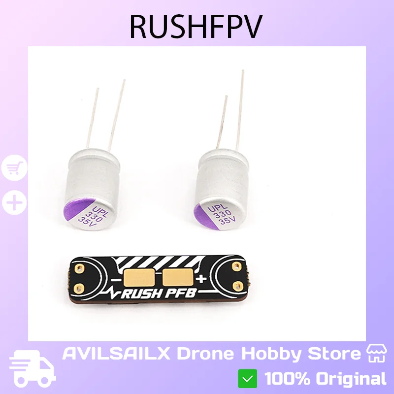 

RUSH PFB Power ESC Filter Board - 330uF 35V Solid State Capacitor for FPV Racing Drone