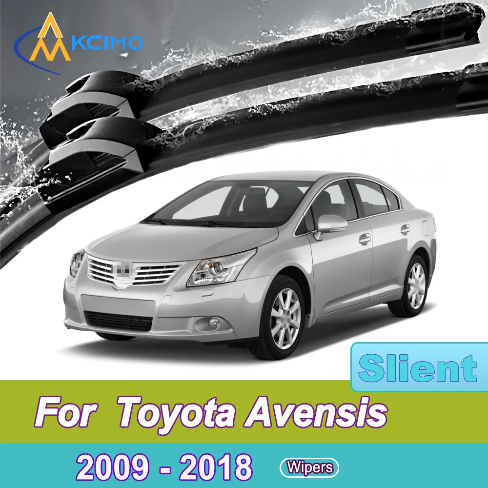 

2 Pack Silent Beam Wiper Blades For Toyota Avensis T270 2009-2018 Noiseless All-Weather Design Windshield Rain Brush Accessories