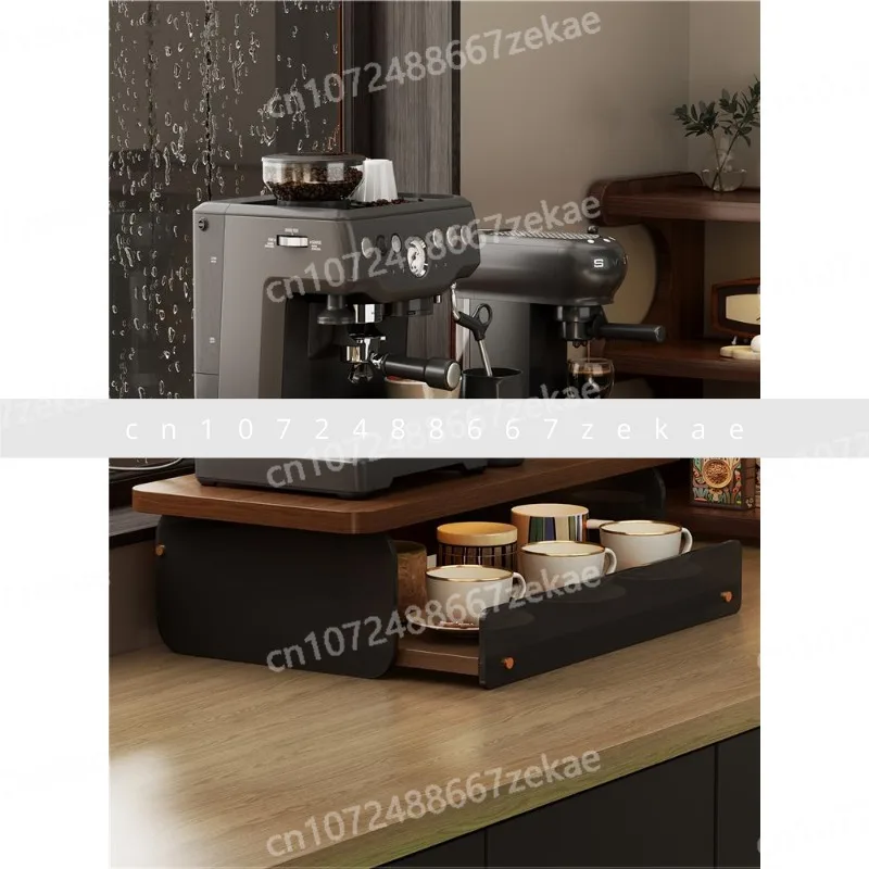 

Выдвижной держатель для кофейных капсул, настольный органайзер, бар, подставка для кофемашины, стеллаж для хранения чашек