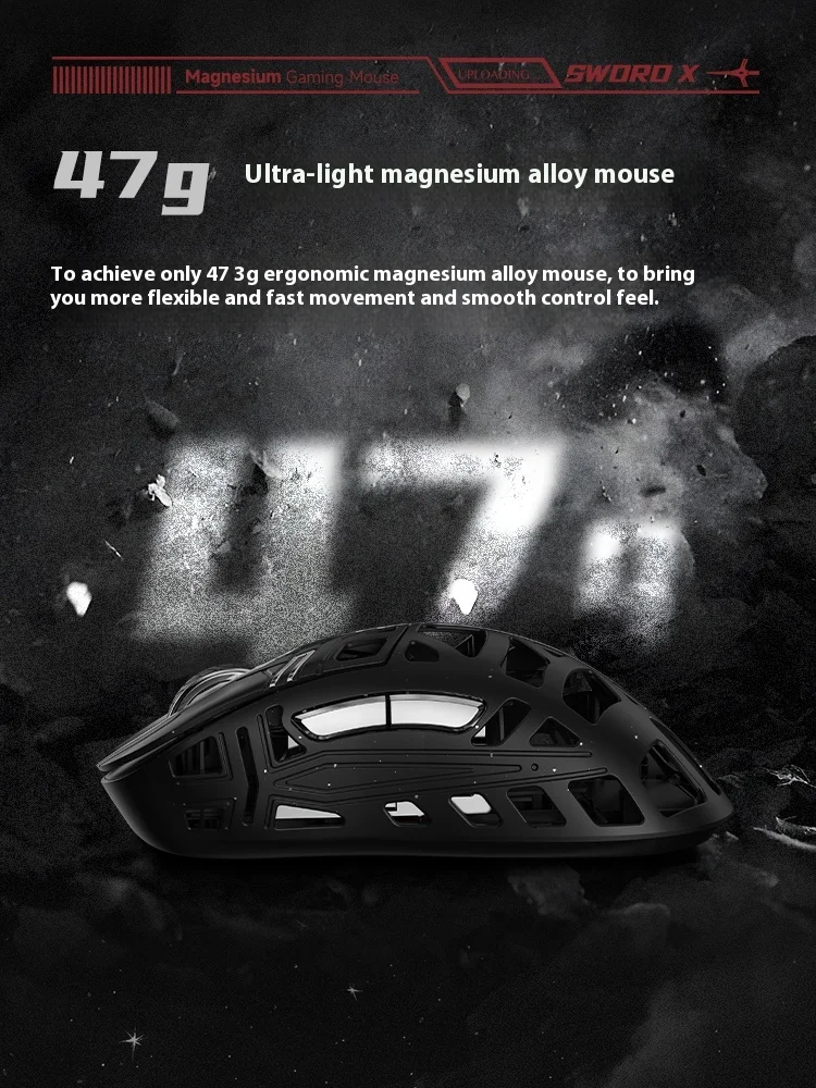 Imagem -04 - Wlmouse Wanling Espada x Mouse Modo Duplo Paw3950hs Mouse sem Fio Fps Mão Direita Ergonomia Ratos de Jogos para Computador Gamer Vorlan