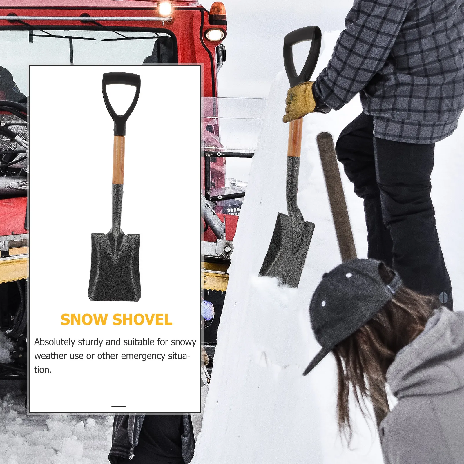 

1 шт. Лопата с деревянной ручкой, садовый инструмент для посадки овощей, прополки, уборки снега, для использования на улице