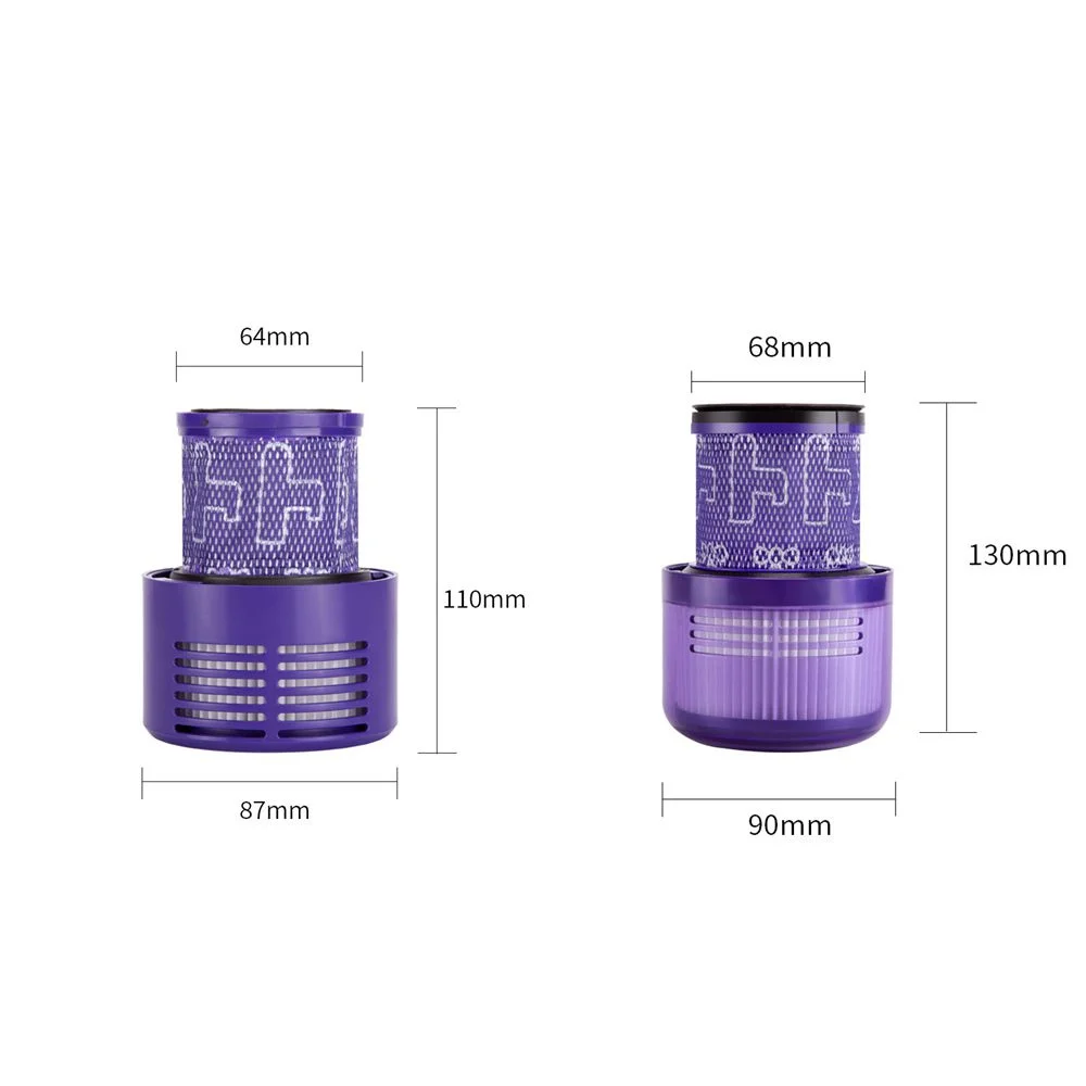세척 가능한 대형 필터 유닛 다이슨 V6 V7 V8 V10 V11 용, 청소 무선 가정용 진공 청소기 교체 필터 액세서리