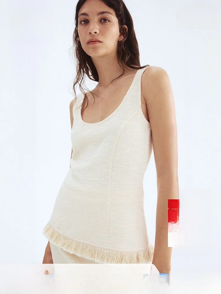 

H & M Зимний женский модный повседневный круговой жилет Fce 299895, хлопок, полиэстер, спандекс, удобный дышащий жилет