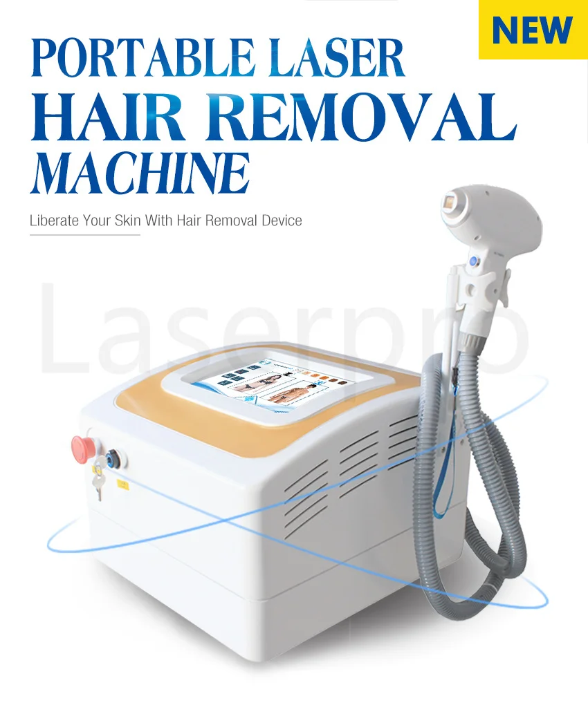 Best Effective Portable 808 Diode Laser Painless Hair Removal Skin Rejuvenation Machine 3 Wavelength 755nm/808nm/1064nm CE