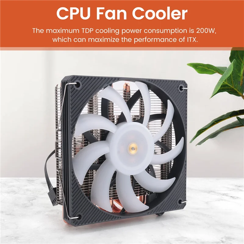 ZS10C-50 얇은 CPU 쿨러 50Mm 10 히트 파이프 ITX LGA 115X 1700용 압력 라디에이터 TDP 200W