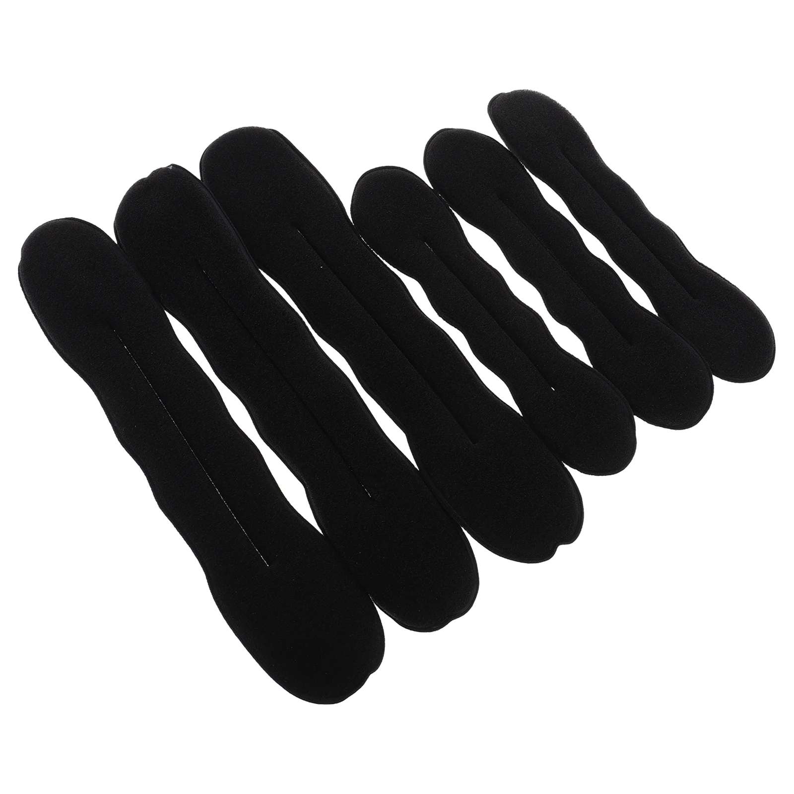 

6pcs Long Makers Reusable Women Tools Soft Sponge Twist Accessories Stylish Messy Bun Shaper For Daily Party Wedding Lazy Hair