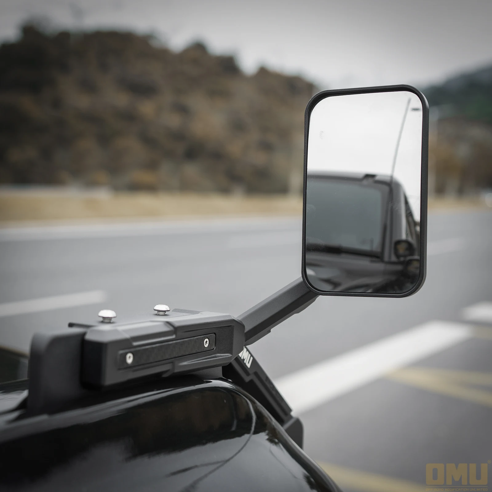 

OMU 4x4 Aluminum Wide-angle Auxiliary Rearview Mirror For Ford Bronco 2021-2024 2/4-Door Front Engine Hood Blind Spot Mirror