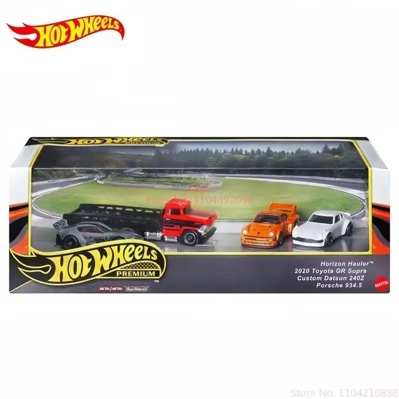 حار جديد بيع حقيقية Hot Wheels Gmh39 مجموعة كلاسيكية من أربعة صناديق هدايا عالية الجودة لهدايا عيد ميلاد مرآب السيارات