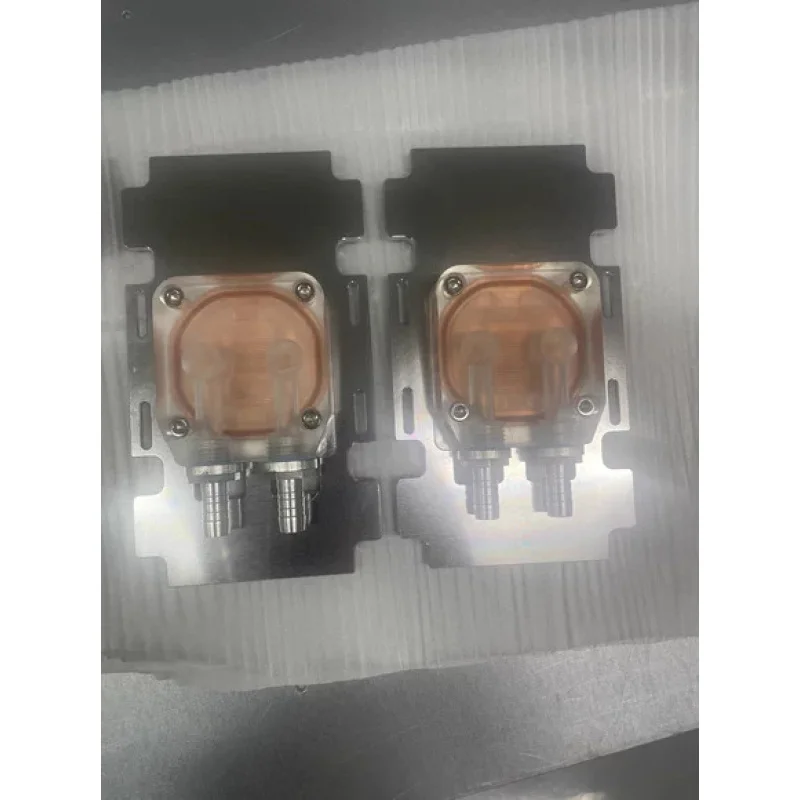 For NVIDIA V100 P100 A100-32GB SXM2 GPU Water Block Cooling Head Purple Copper Without Fittings