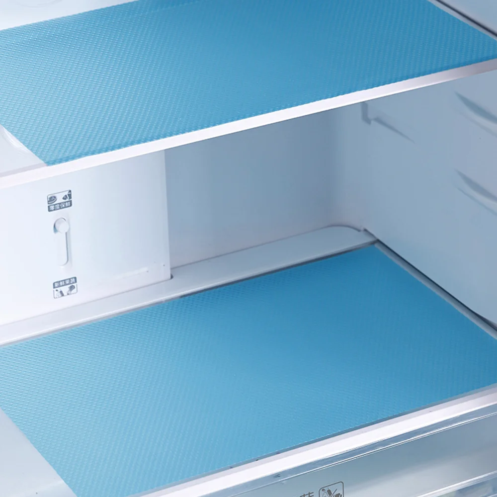 4pcs Refrigerator Pad Non-Slip Waterproof Can Be Cut Fridge Shelf Liner Mat Kitchen Washable Drawer Cabinet Pads Table Placemats image 3