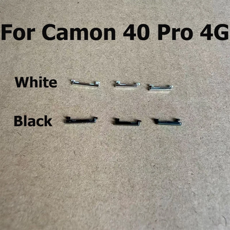 Power Volume Side Button For Tecno Camon 40 Pro 4G On OFF Power Volume Side Keys Switch Replacement Repair Parts