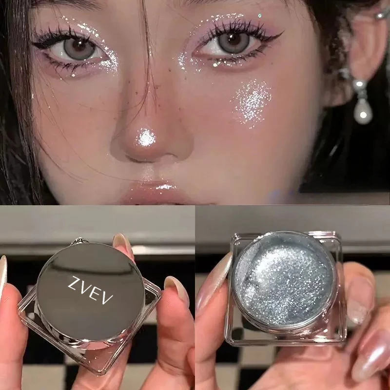 파인 스파클링 하이라이터 파우더 아이섀도우 젤 펄리 다이아몬드 웻 섀도우 쉬머 브라이트닝 컨투어링 글리터 메이크업 화장품