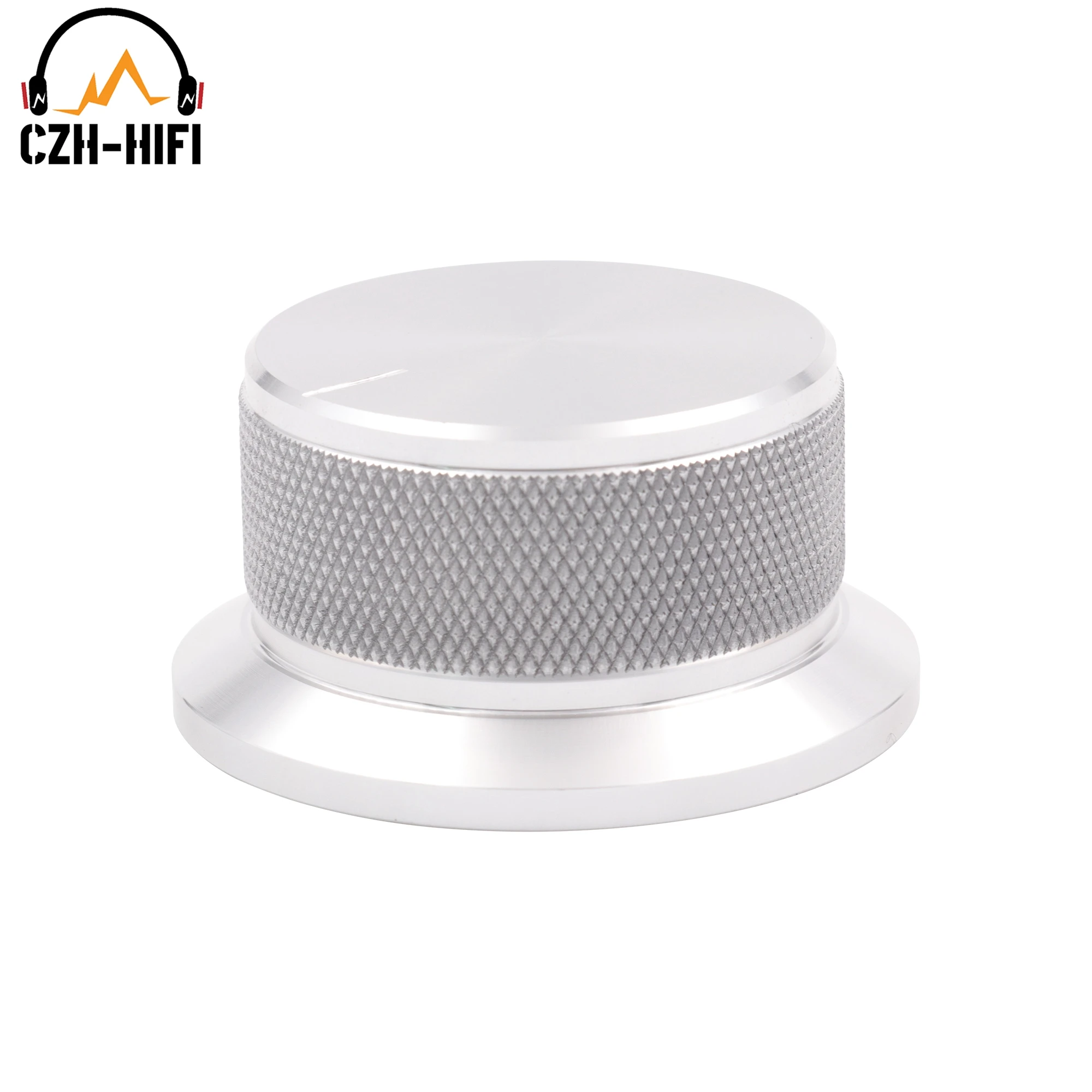 1pc 50x25mm Audio Volume Control Knob CNC Machined Solid Aluminum Knob for CD Player Amplifier Radio Turntable Speaker Guitar