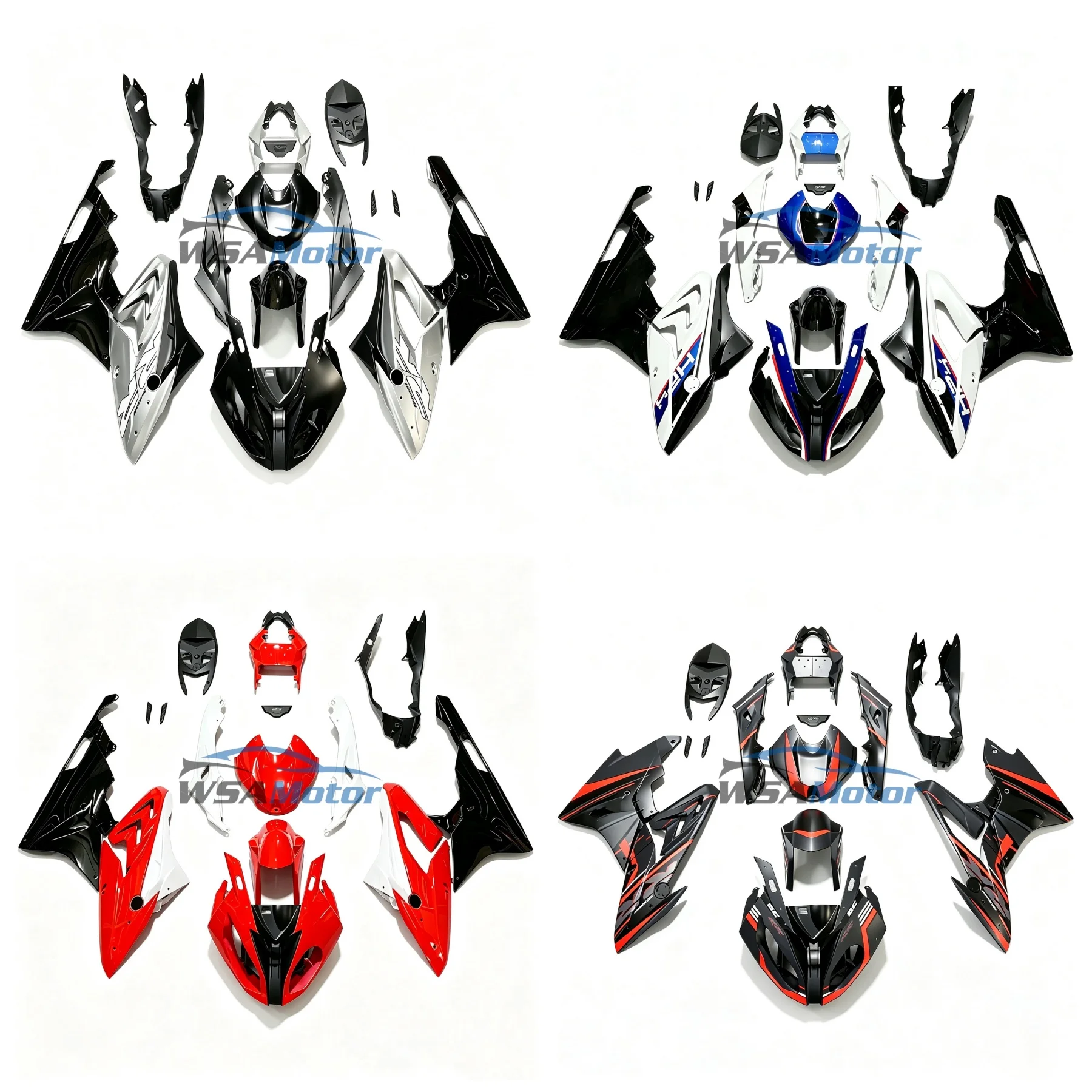 For BMW S1000RR 2015 2016 Fender Frame Cover Fuel Tank Side Panel Fairing Kit ABS Carbon Painted Motorcycle Accessories