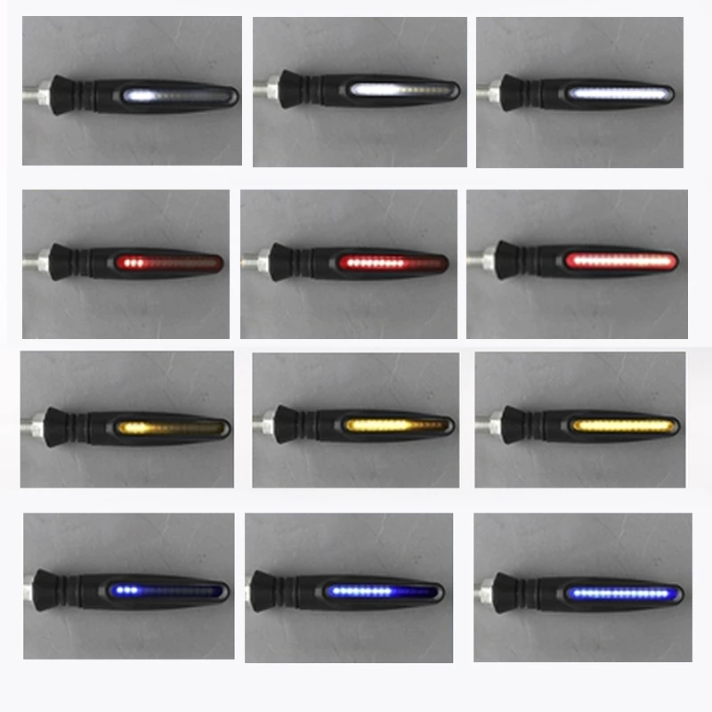 

Motorcycle LED Turn Signals Directional Indicators Flashing Rear Tail Brake Flasher Light Stop Signal Light DRL Lamp Running Lig