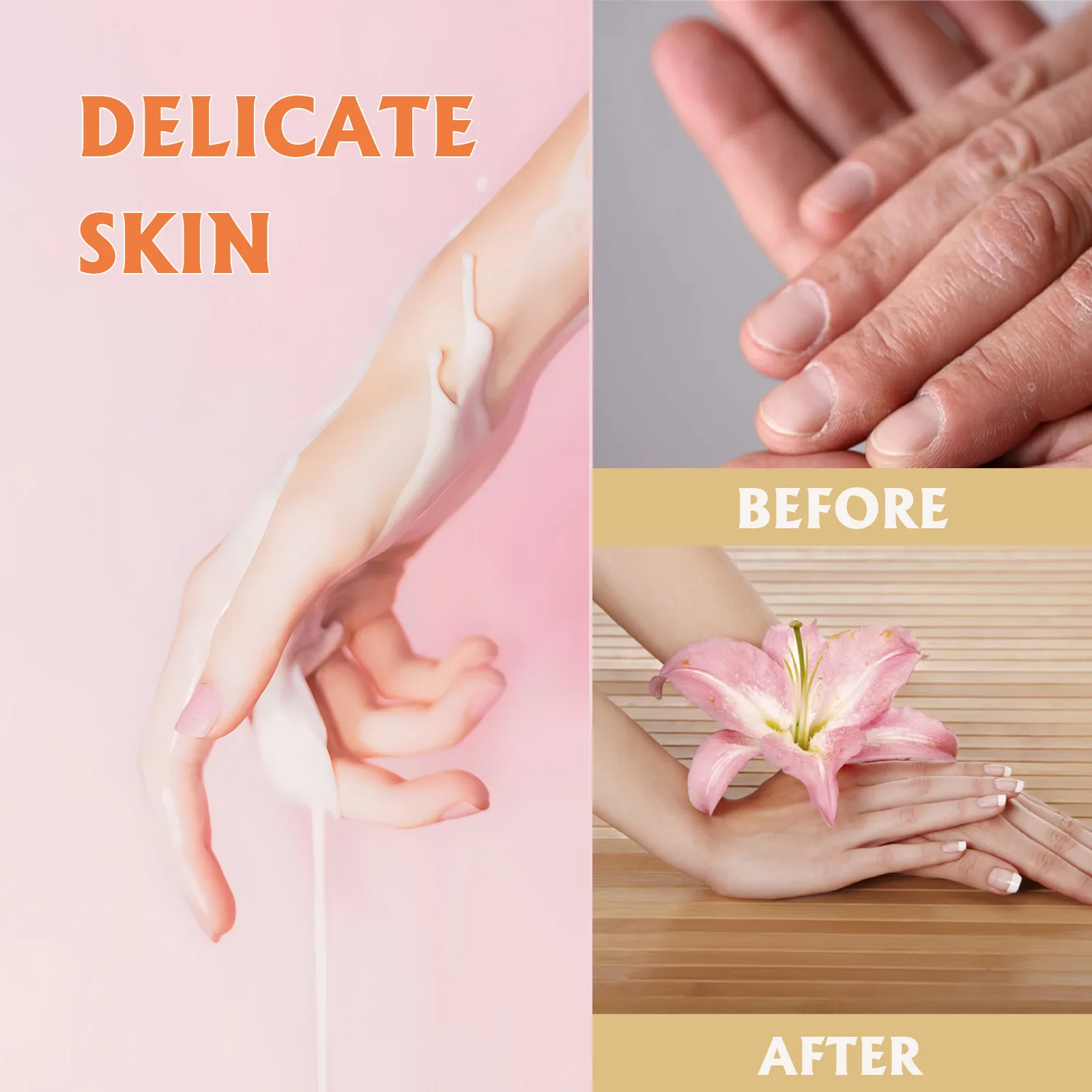 Horse Oil Hand Foot Cream Prevent Cracked Dry Skin Peeling Repair Moisturizing Nourishing Firming Tighten Reduce Fine Line Cream - Image 6