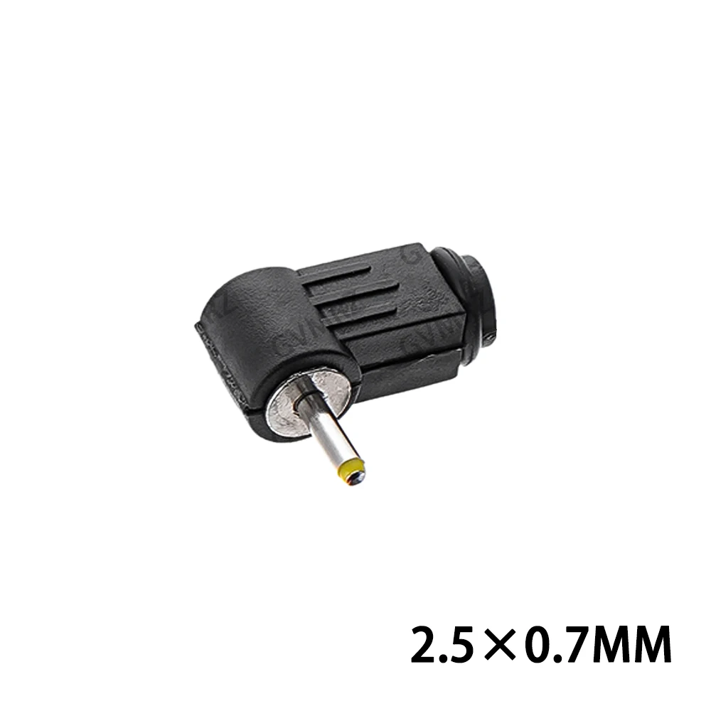5PCS 3.5x1.35 4.0x1.7/4.8X1.7 DC plug 90 degree elbow 5.5*2.1mm DC power plug wiring assembly 5.5*2.5mm welding wire type