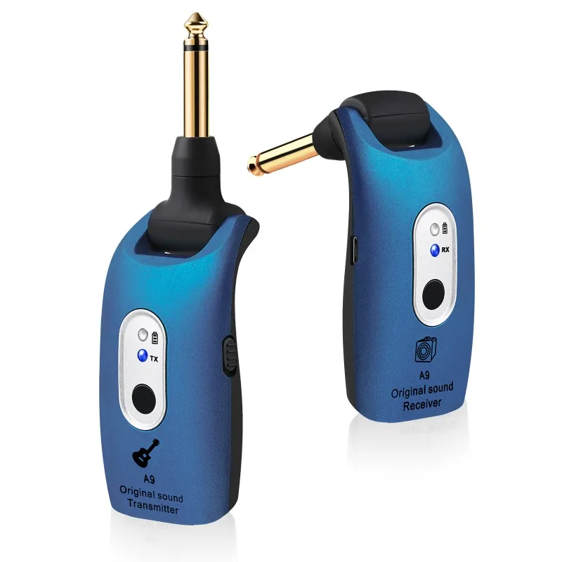 

Система беспроводной передачи гитары A9 270 ° Вращающийся беспроводной звукосниматель, беспроводной аудиопередатчик, аксессуары для музыкальных инструментов