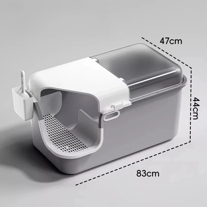 Castle For Cats Stainless Steel Jewelry Defecation Litter Box Accessories Sandbox Litter Box Arenero Gato Household Products