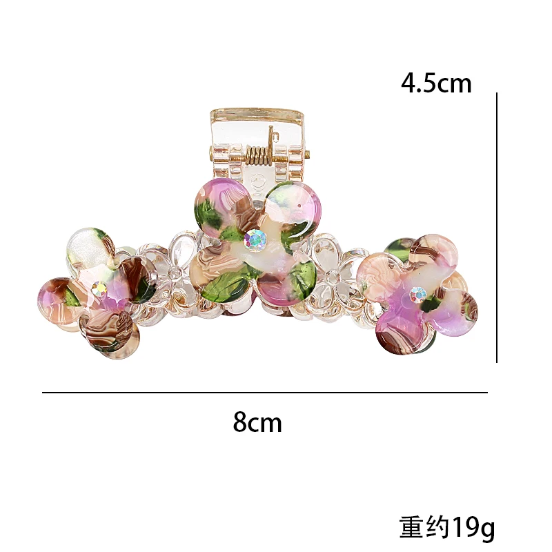 Acetate Luxury Women\'s Hair Clips Flower Shape Ponytail Girls Barrettes Hairpin Korean Fashion Hair Accessories