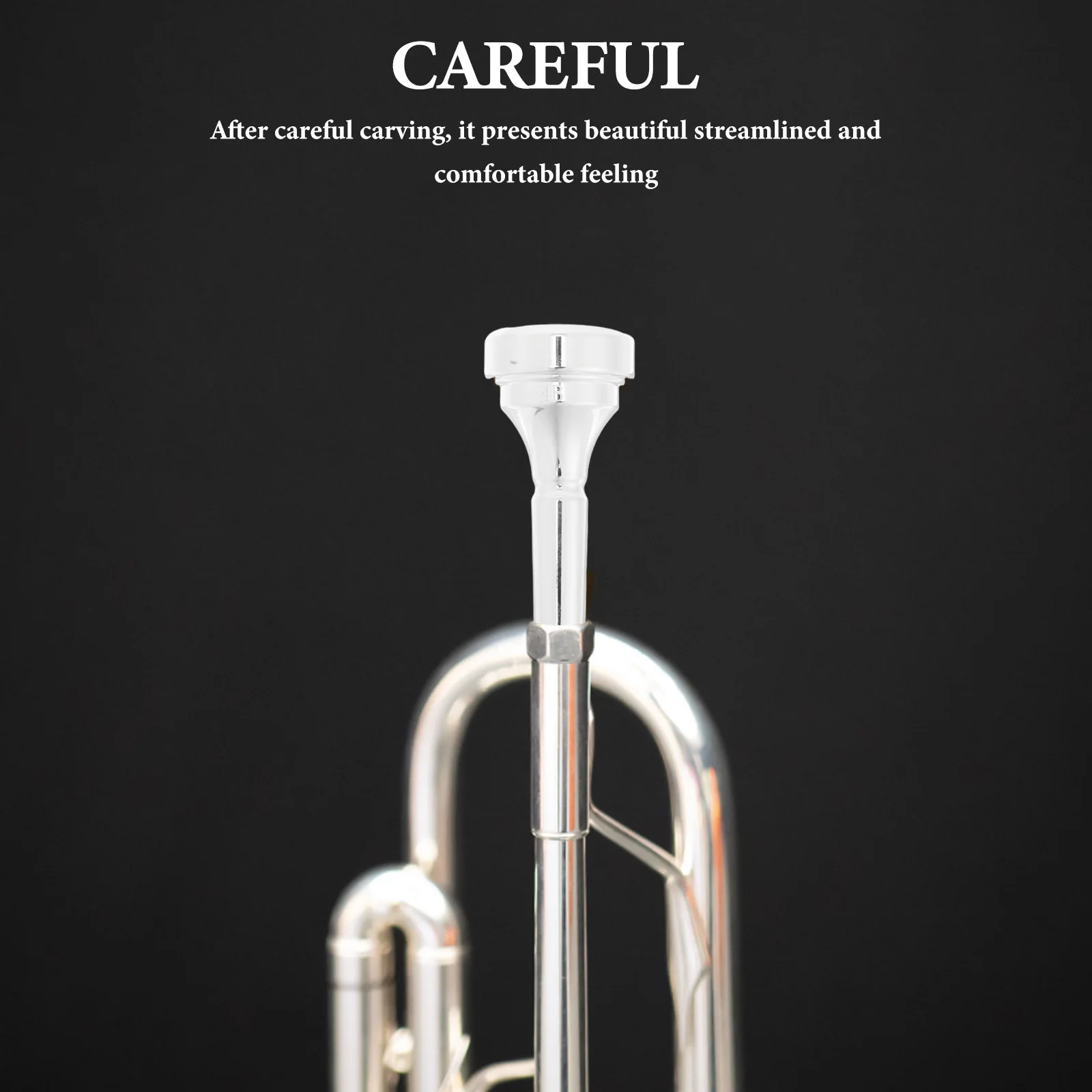 Cornet de latón en boquilla, accesorio de repuesto de Metal para principiantes, reproductores de Cornet profesionales, instrumentos musicales