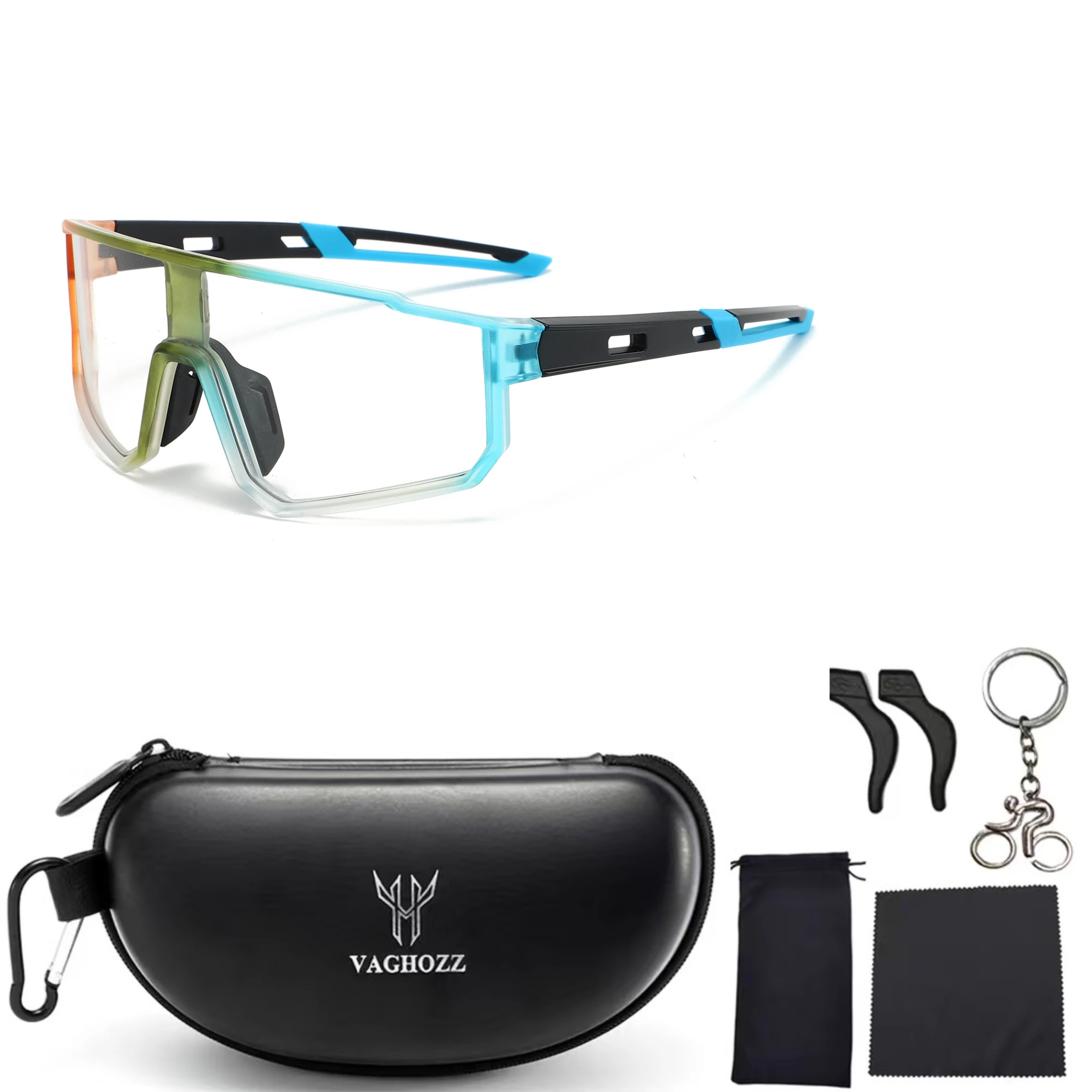 Boxed New Photochromic Sunglasses Men Women Mtb Bicycle Eyewear Bike Sun Goggles Sports Baseball Softball Runing Hiking Cycling